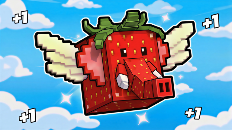 Official Kick a Lucky Block Roblox game thumbnail showing in-game zone landscape